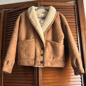 NWT Topshop Sherpa lined coat
